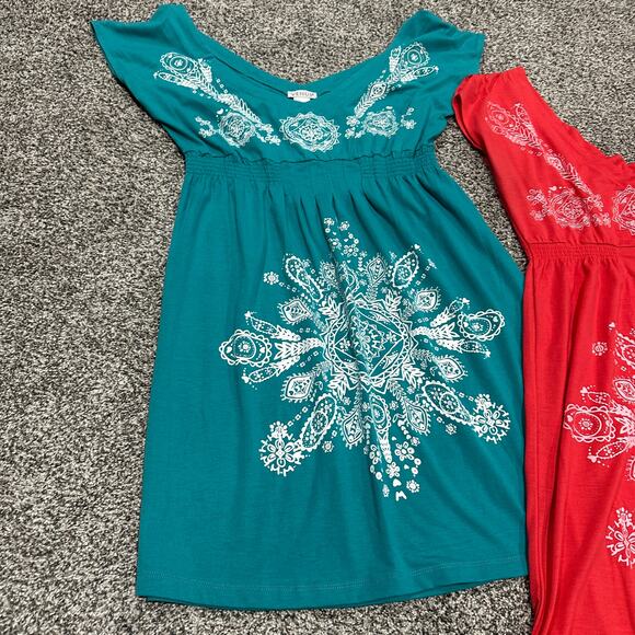 Lot of 3 VENUS Women's Paisley Design Summer Dresses - Size Large - Picture 4 of 12